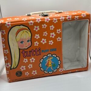 1965 Vintage Mattel Tutti Play Case with Floral Design